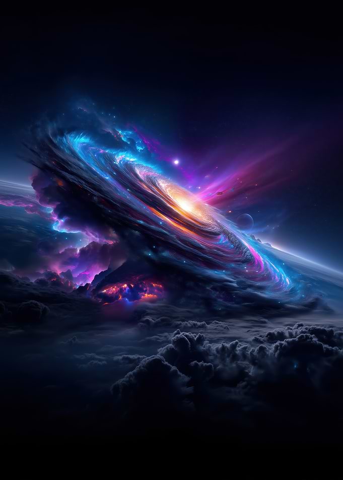 Cosmic Galaxy Nebula