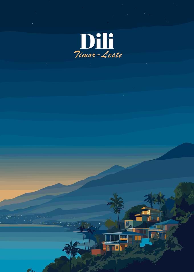 Dili Timor-Leste Travel Poster