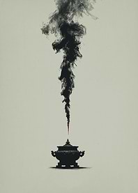 Incense Burner with Black Smoke