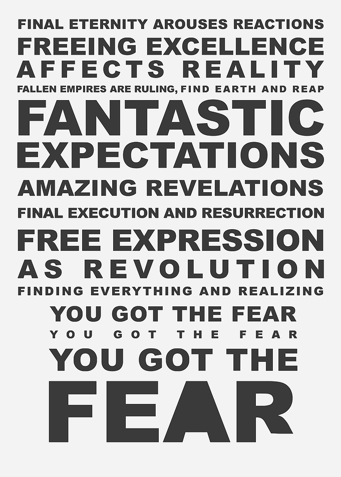 Text Art with Motivational Phrases