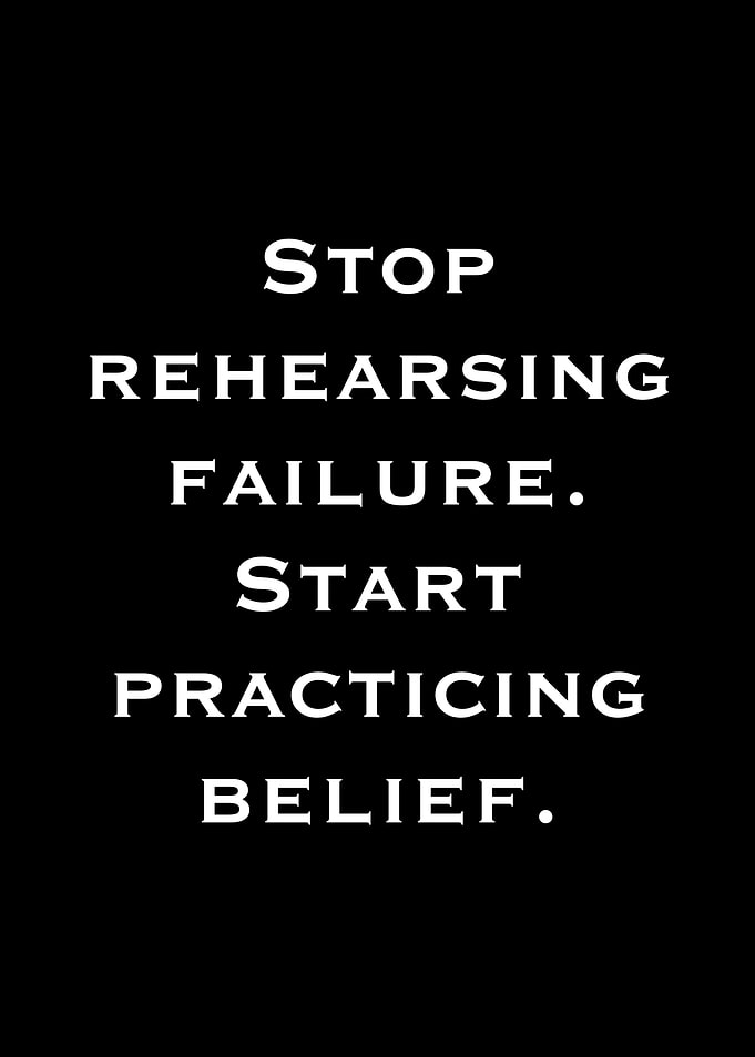 Inspirational Quote on Black Background