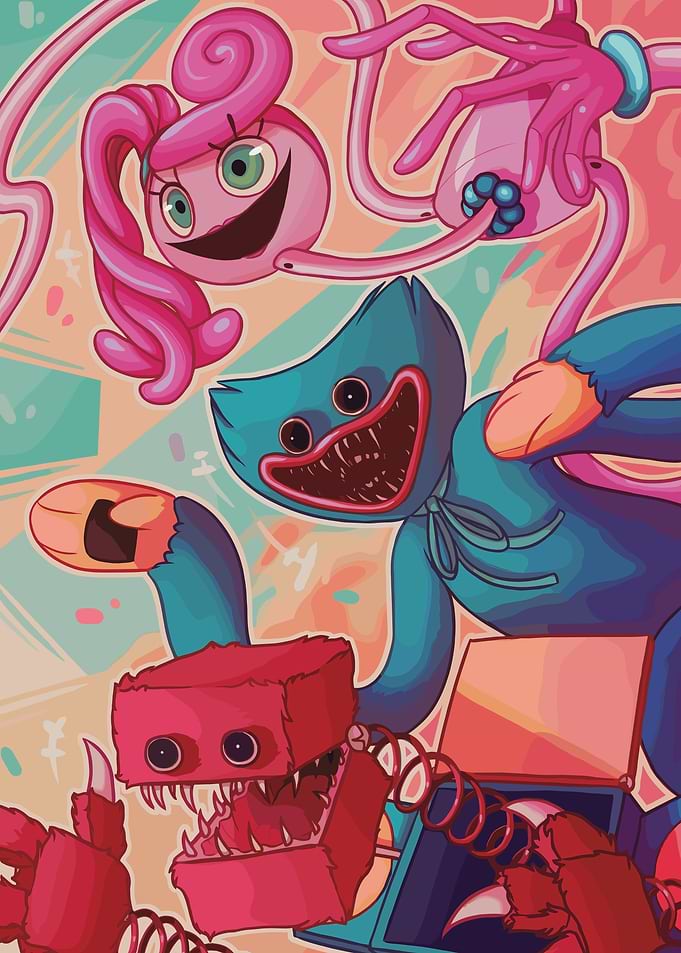 Poppy Playtime Characters Illustration