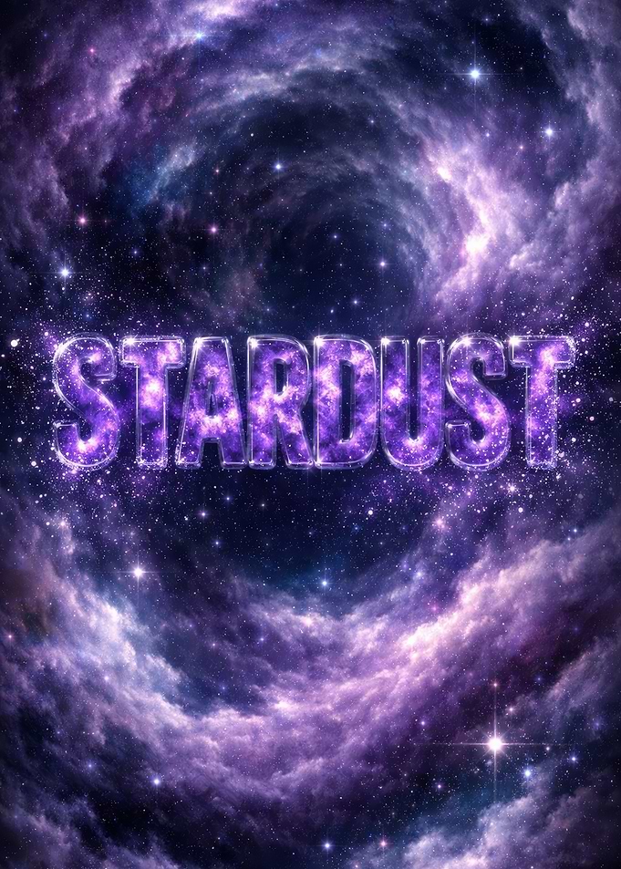Stardust Galaxy Text Art