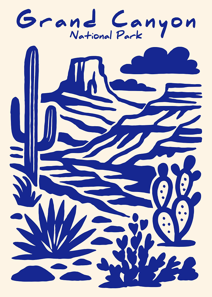 Grand Canyon National Park Vintage Poster