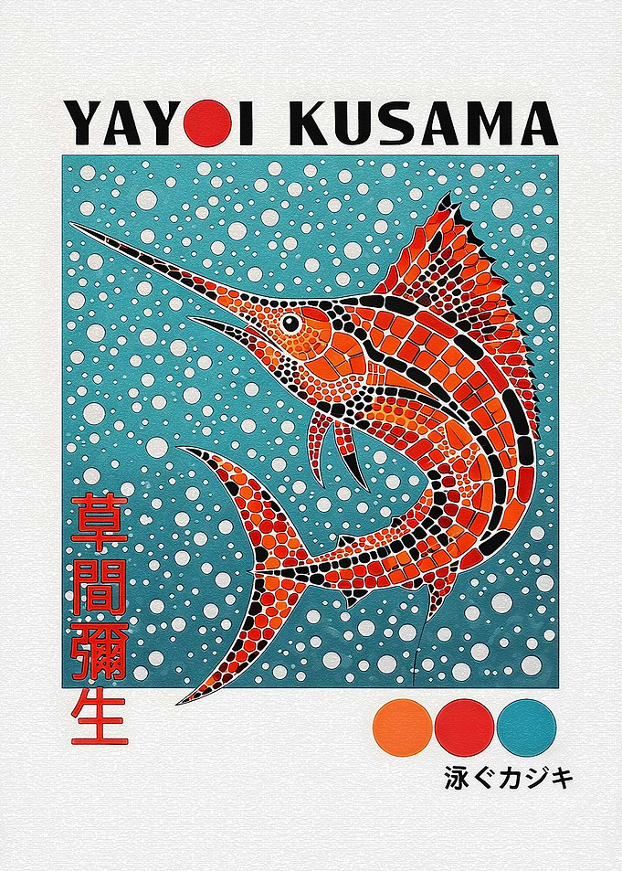 Yayoi Kusama Marlin Art