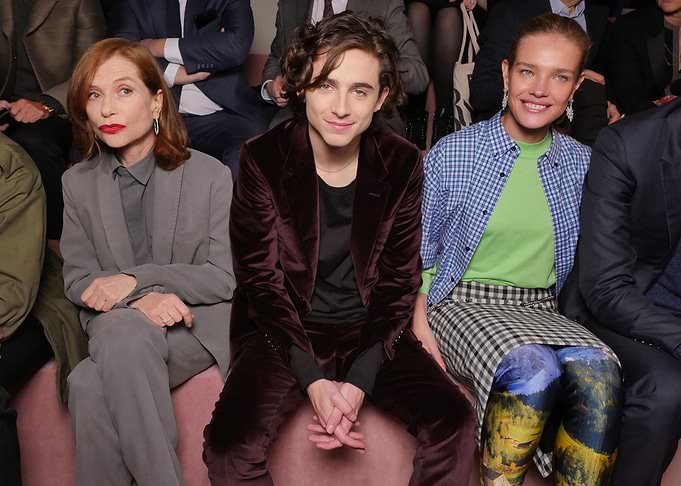 Celebrities at a Fashion Show