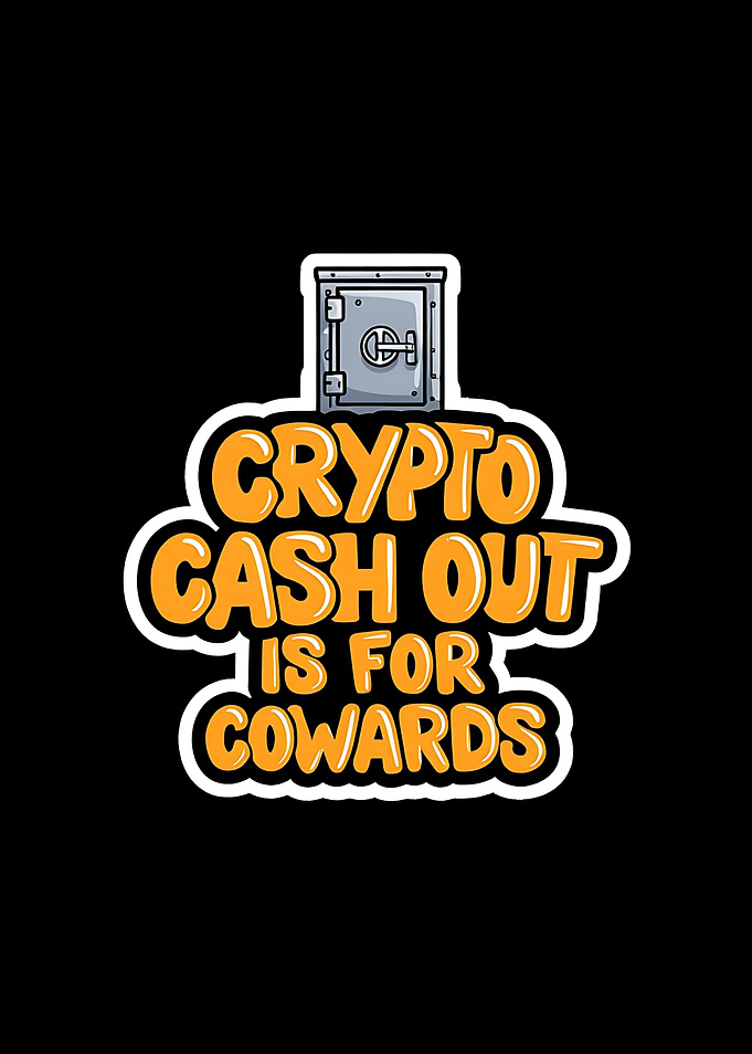Crypto Cash Out Is For Cowards