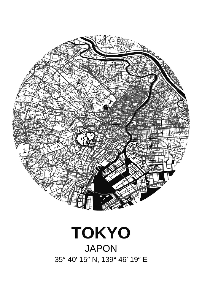 Tokyo Map Art