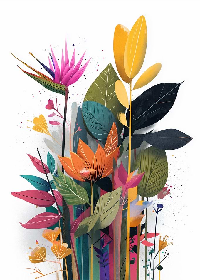 Vibrant Tropical Floral Arrangement