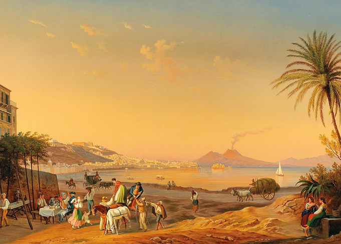 Naples Bay with Mount Vesuvius