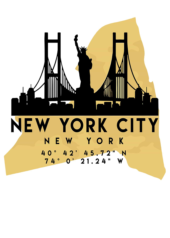 New York City Skyline Silhouette