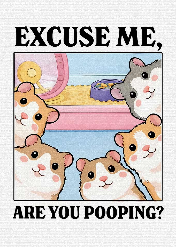 Cute Hamsters Asking 'Are You Pooping?'