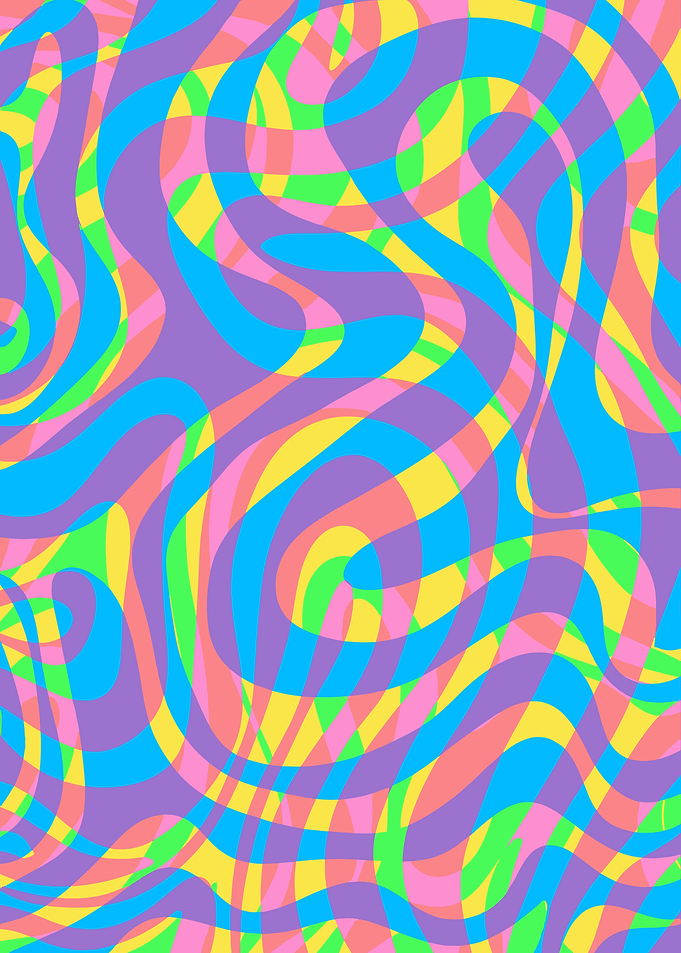 Abstract Swirling Color Pattern