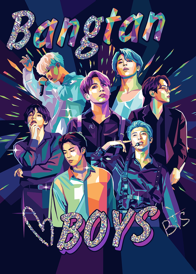 Bangtan Boys Pop Art
