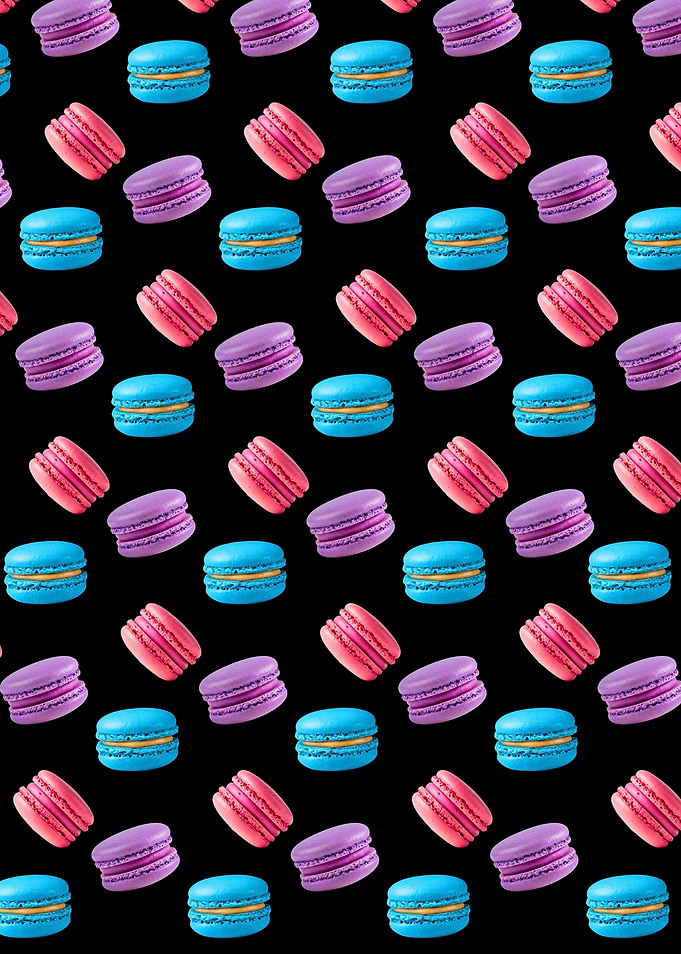 Colorful Macarons Pattern