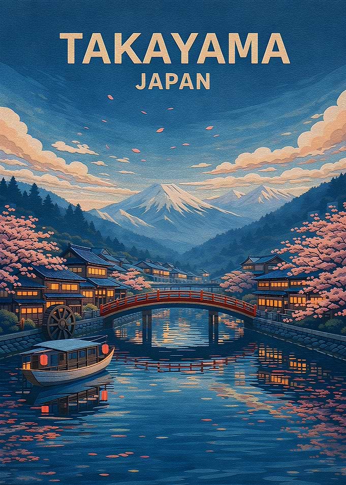 Takayama Japan Cherry Blossom Landscape