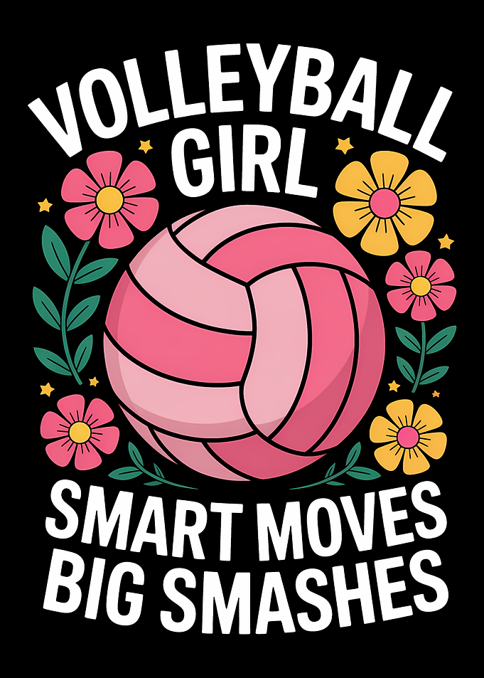 Volleyball Girl Smart Moves Big Smashes