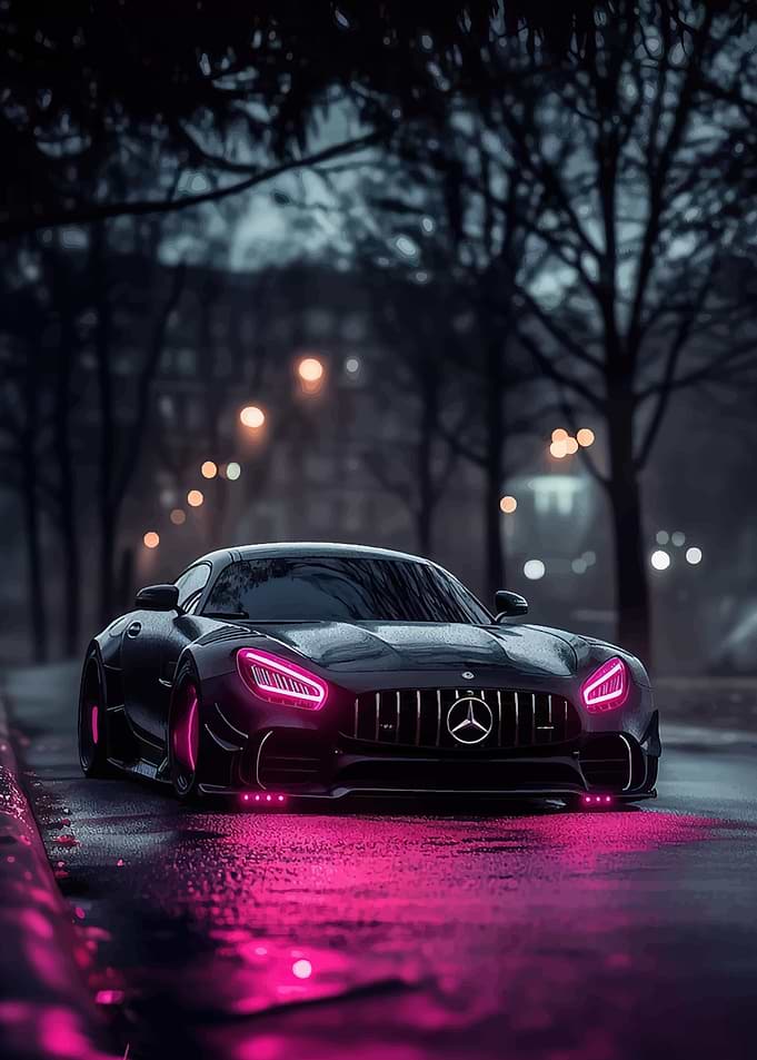 Cyberpunk Mercedes-AMG GT