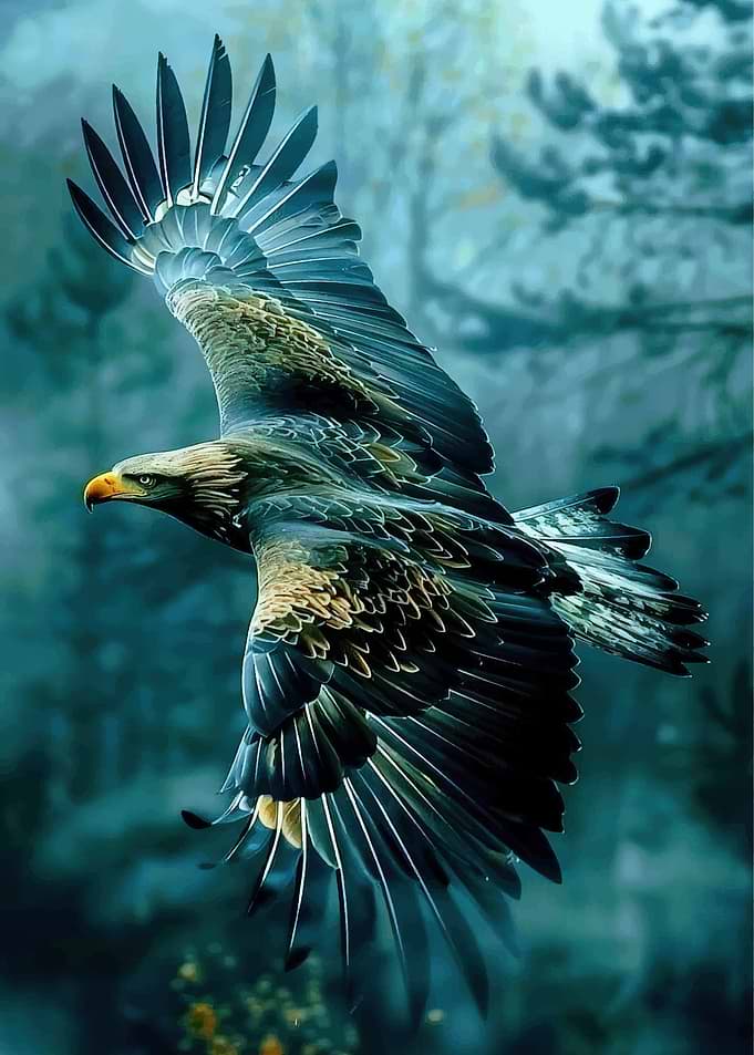 Majestic Eagle in Flight