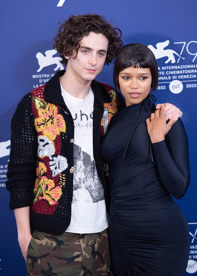 Timothée Chalamet and Taylor Russell