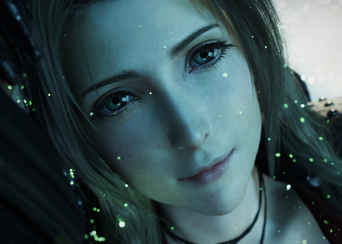 Final Fantasy VII Aerith Gainsborough Close-up