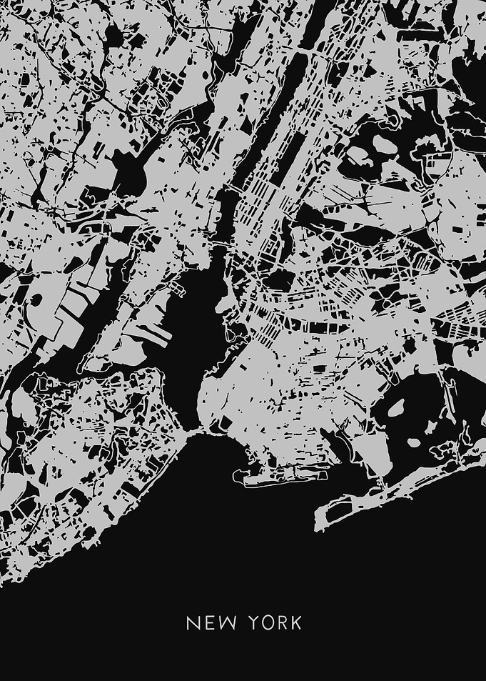 New York City Map Art