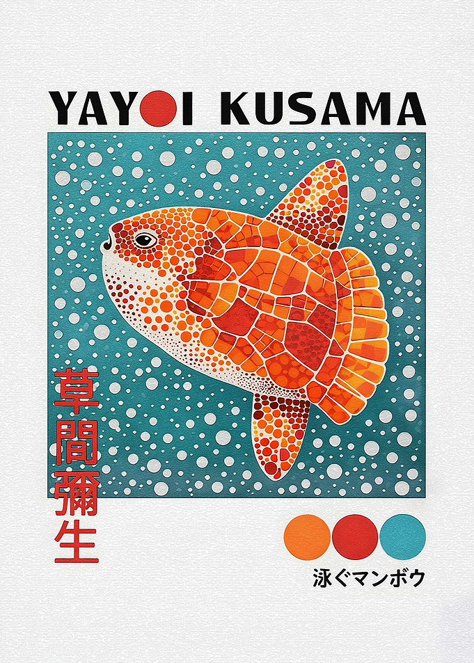 Yayoi Kusama Sunfish Art
