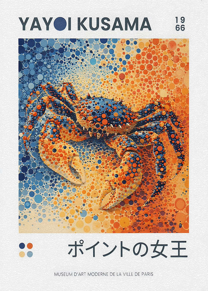 Yayoi Kusama Crab Art