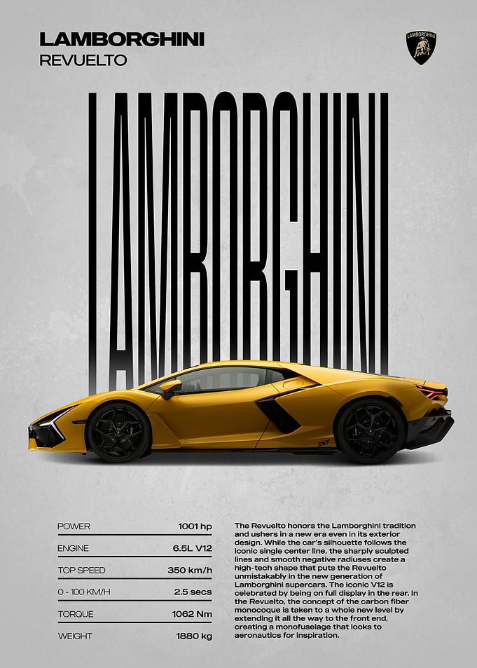 Lamborghini Revuelto Poster