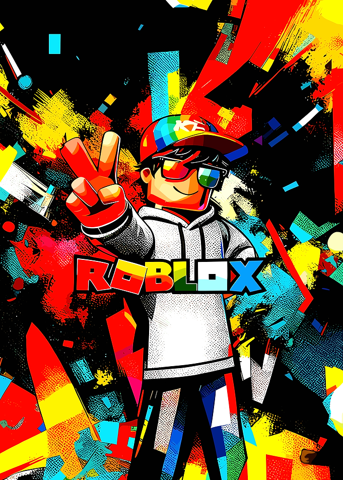Roblox Character with Peace Sign