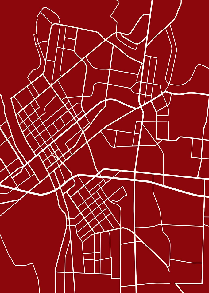 Abstract City Map Design