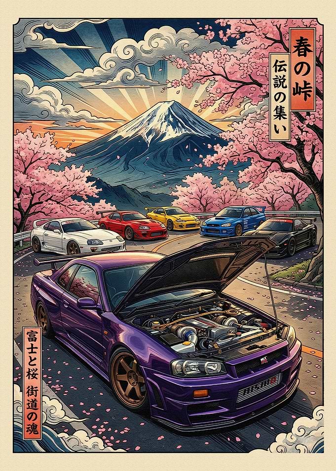 Japanese JDM Skyline & Legends.