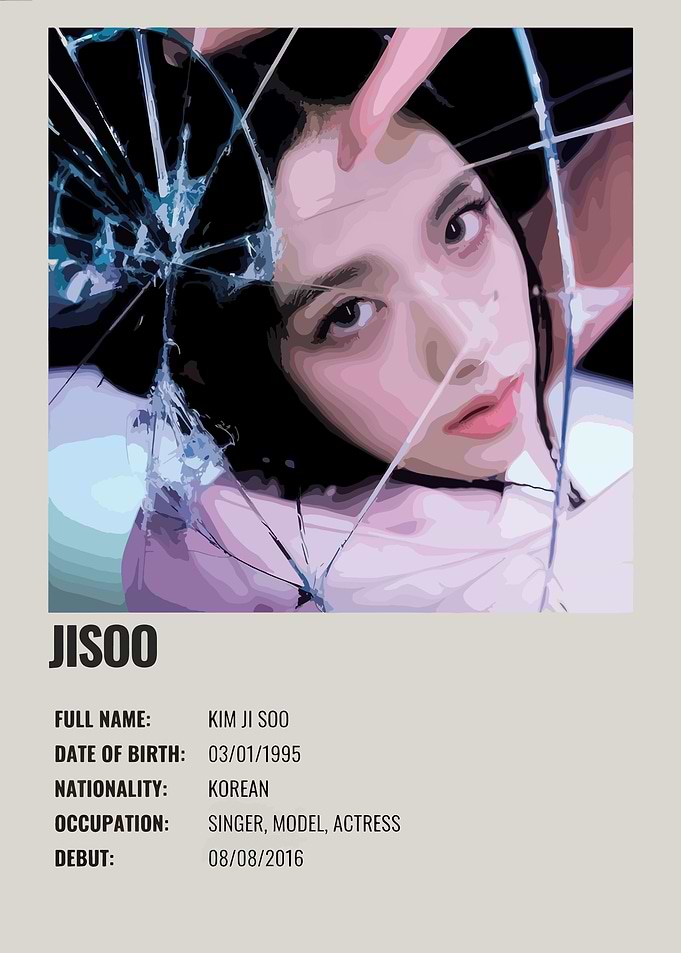 Jisoo Minimalist Poster