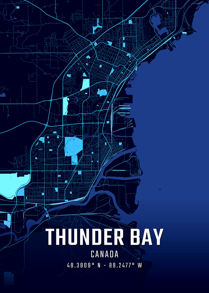Thunder Bay Midnight City Map