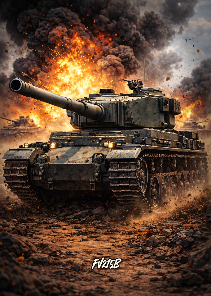 fv215b Tank in Battle