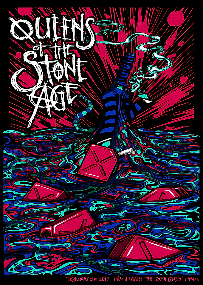 Queens of the Stone Age concert poster