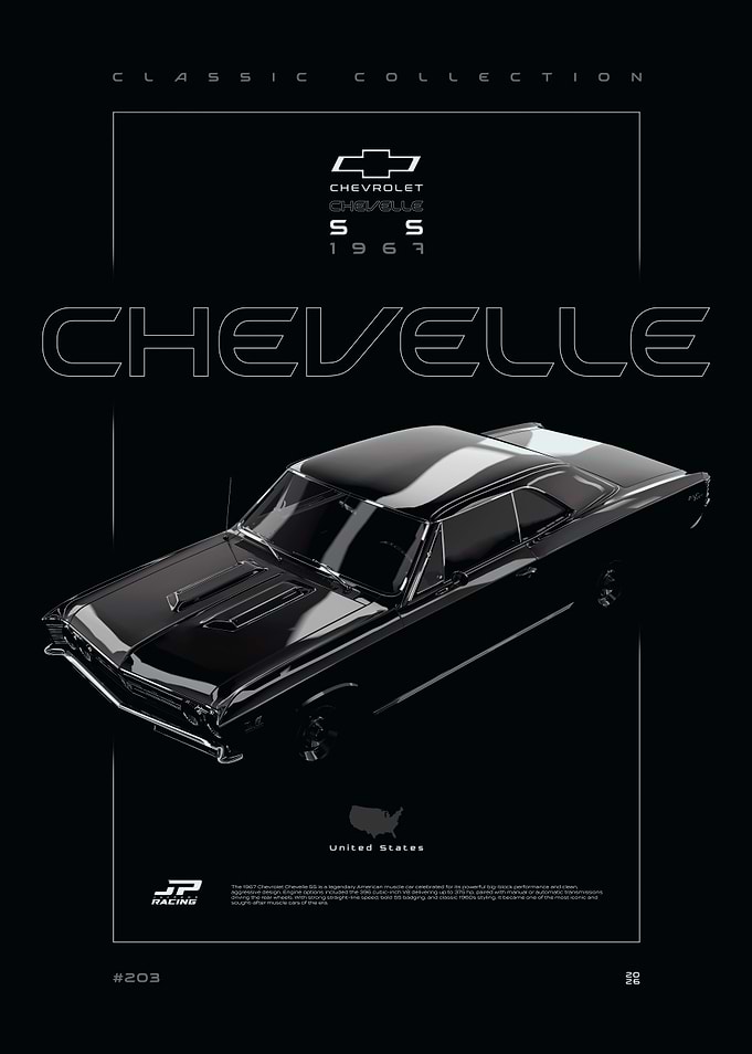 1967 Chevrolet Chevelle SS Poster