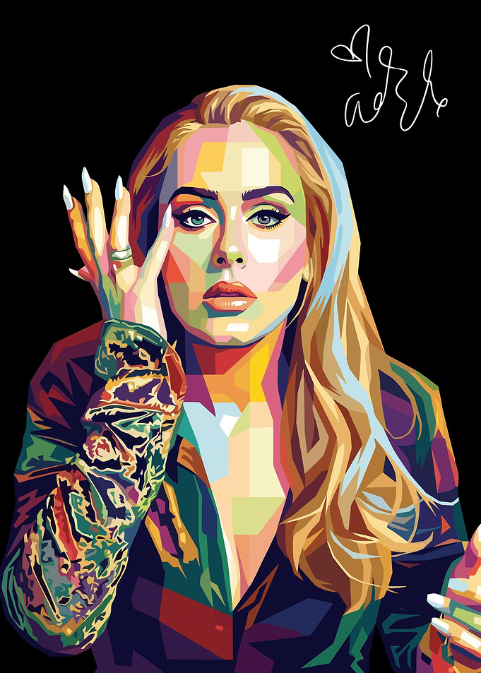 Adele Pop Art Portrait