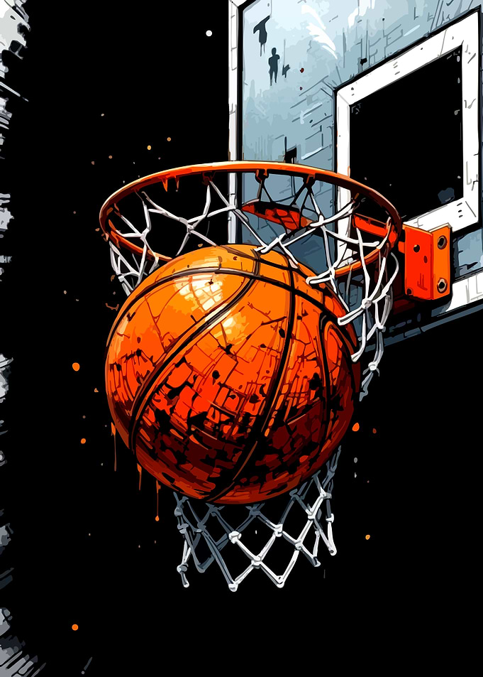 Basketball Hoop and Ball