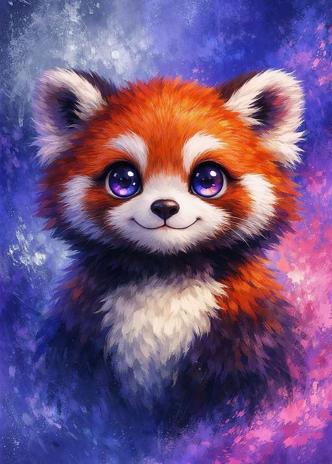 Cute Red Panda Portrait