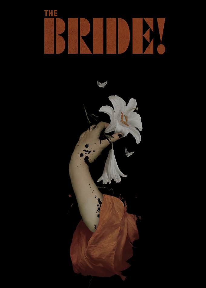 The Bride Text and Hand with Flowers