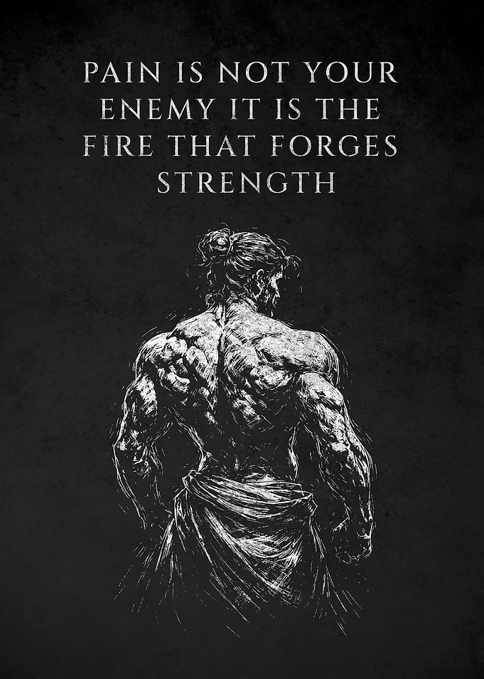 Motivational Bodybuilder Art