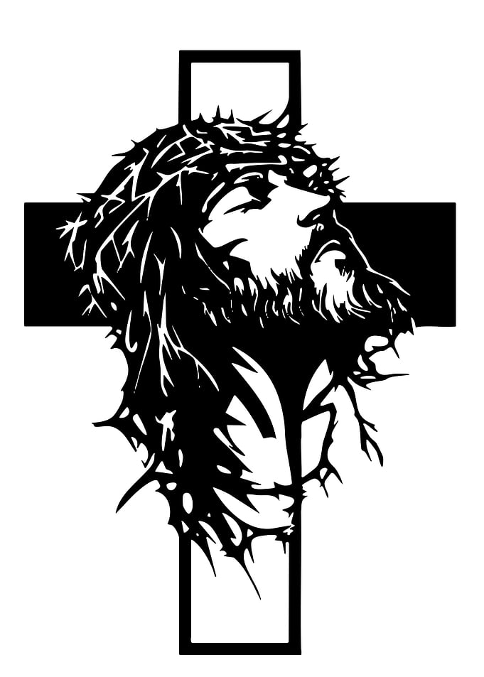 Jesus Christ Crown of Thorns Cross