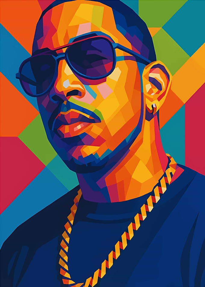 Ludacris Pop Art Portrait