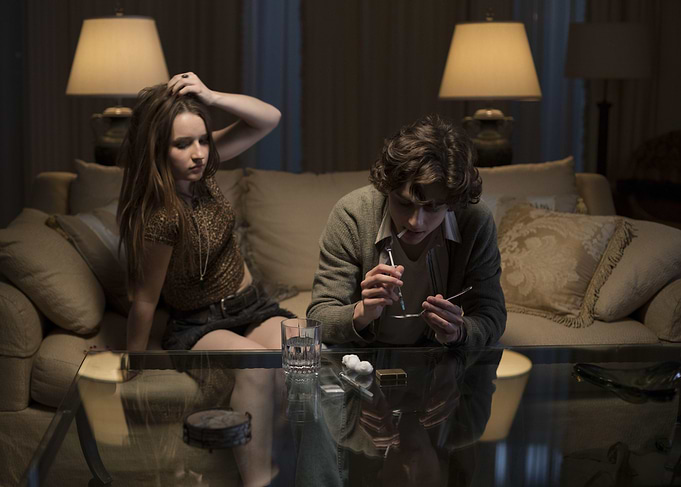 Young Couple in a dimly lit room