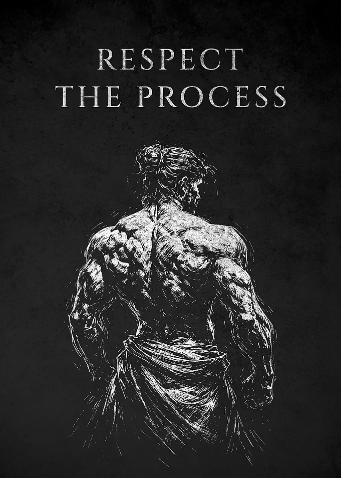 Respect the Process Motivational Art