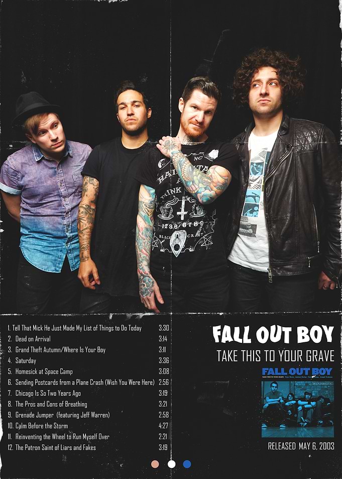 Fall Out Boy Take This to Your Grave Album Art