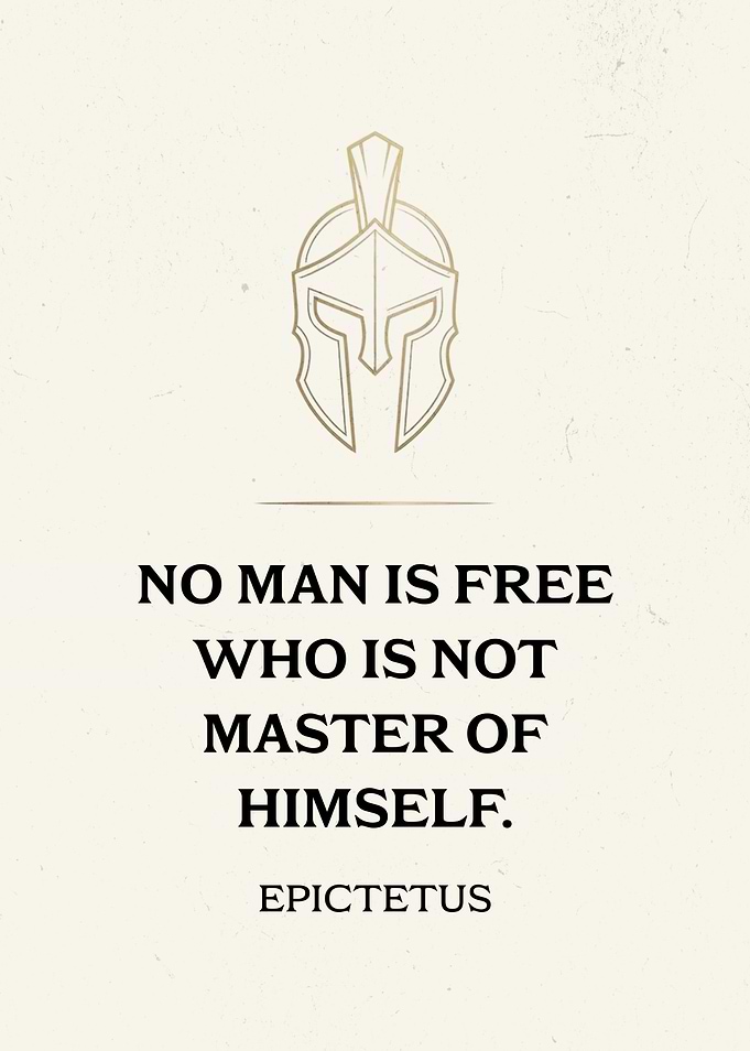 Epictetus Motivational Quote Poster
