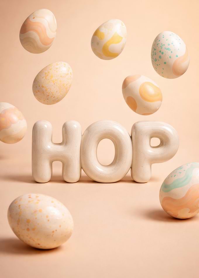 Easter Eggs and HOP Letters