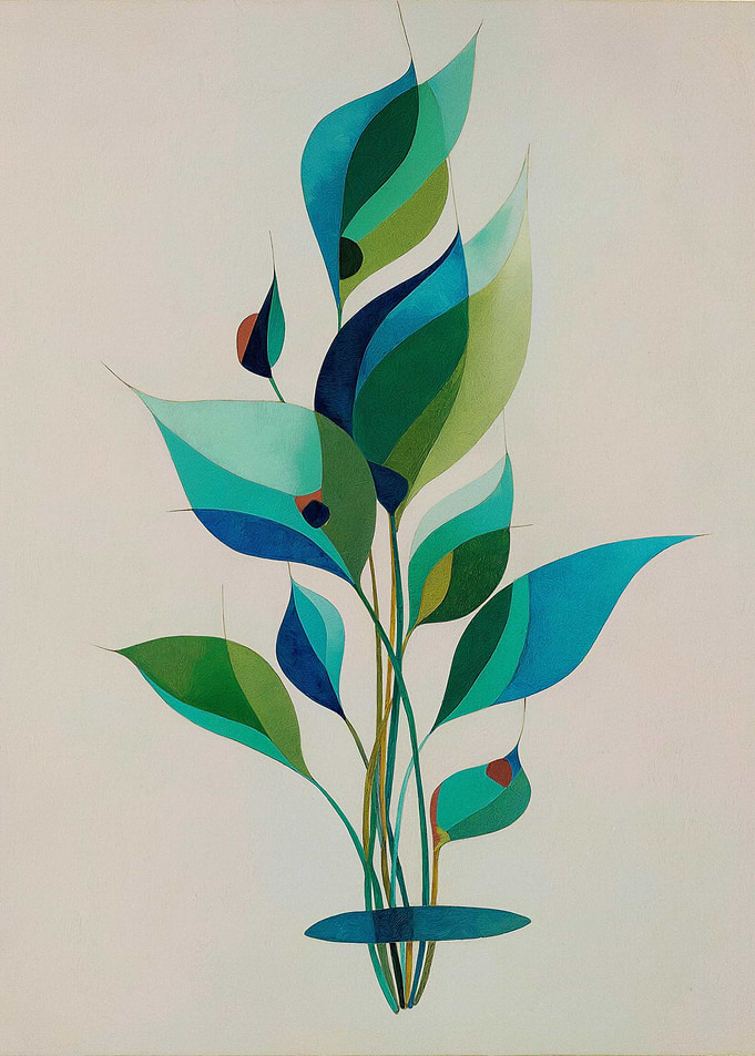 Abstract Floral Painting